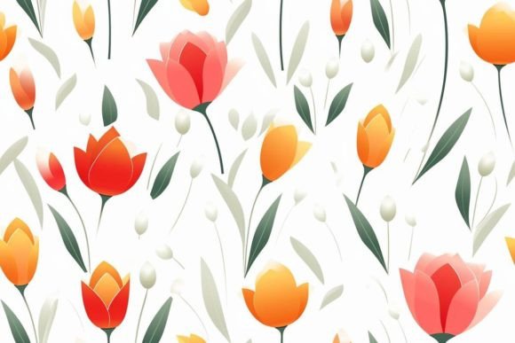 Download Tulip Pattern Textile Design - Textile design Collection
