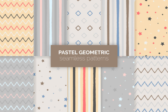 Download Pastel Geometric Seamless Patterns - Pastel geometric Collection