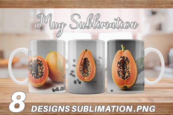 Download Mug Wrap Papaya Fruit - Premium Resources