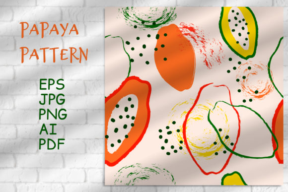 Download Seamless Fruit Papaya Pattern - Papaya Collection