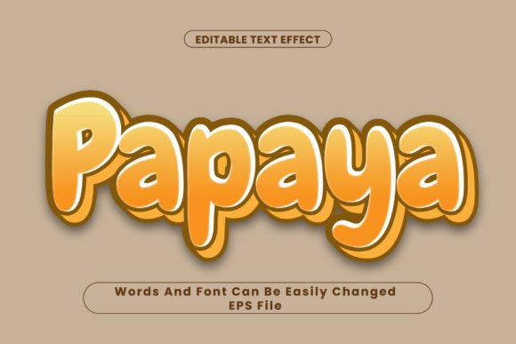 Download Papaya Editable Text Effect - Premium Resources